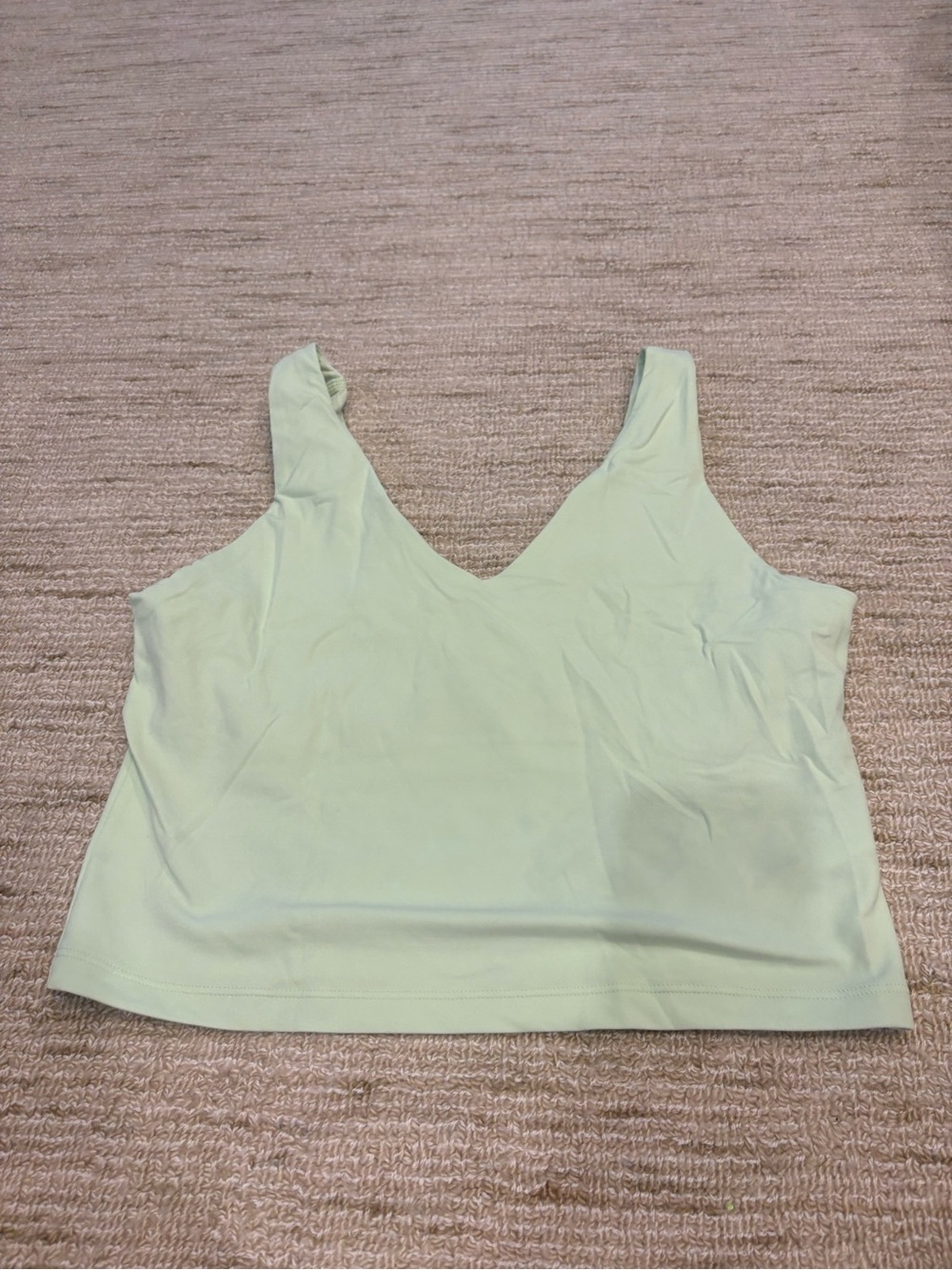 Athleta Mint Green V-Neck Tank Top